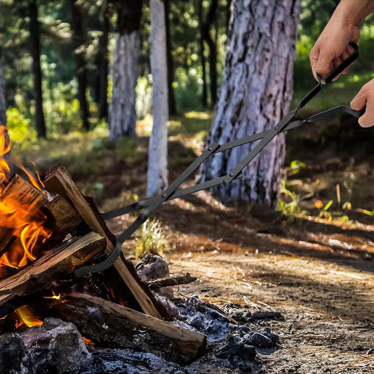 Grizzly Grabber Firewood Tongs: Easy Campfire Tending!