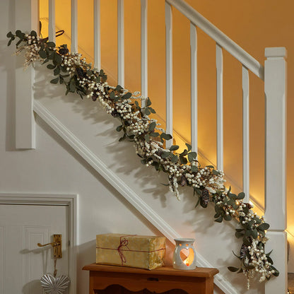 1.8m Outdoor Winter Berry Christmas Garland