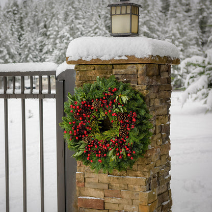 Christmas Brilliant Berries Wreath