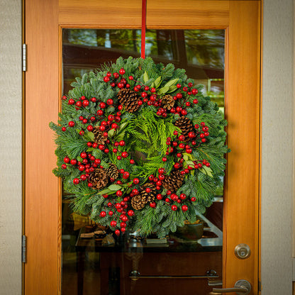 Christmas Brilliant Berries Wreath