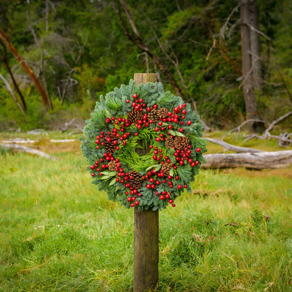 Christmas Brilliant Berries Wreath