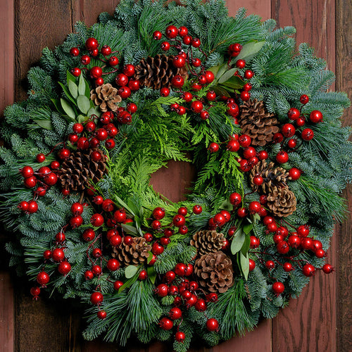 Christmas Brilliant Berries Wreath