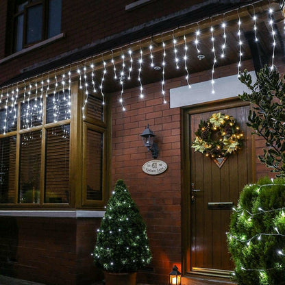 Connectable Icicle Lights With Clear Cable