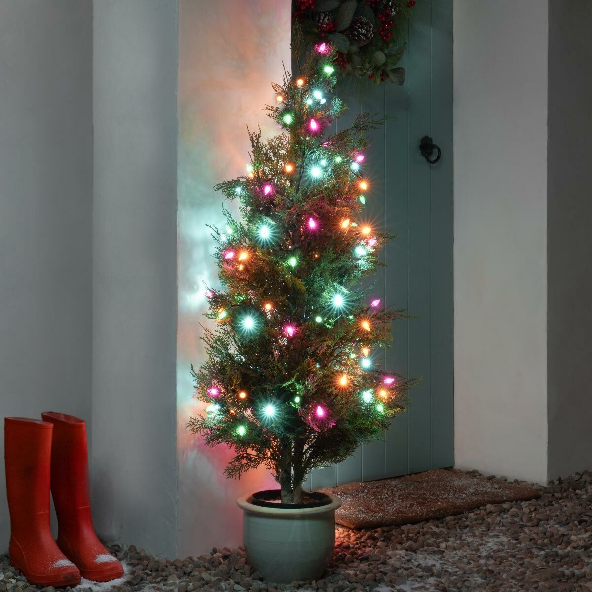 11.9m Outdoor Diamond Christmas Tree Fairy Lights